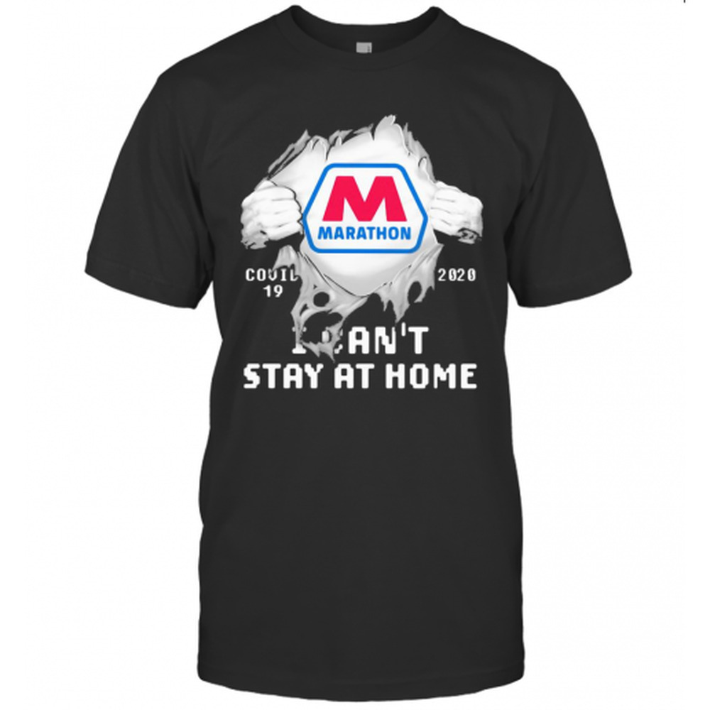 Blood Inside Marathon Essential Worker Funny Graphic Unisex T-Shirt